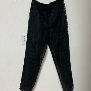 Black Lace Pants- no brand listed